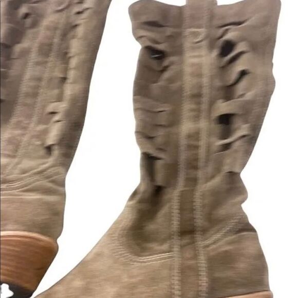Boutique 9 Taupe Shana Suede Cut Out boots‎ - Picture 4 of 7